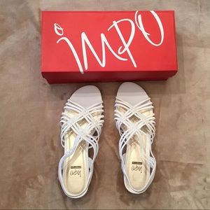 NIB Impo White Rogue Sandals 10M